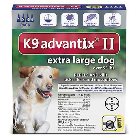 K9 Advantix II Dog 55 lbs 4 Month | 50/50 Pet Supply