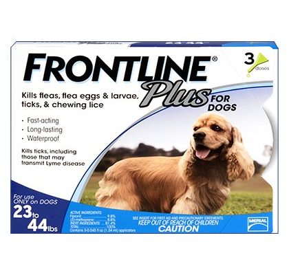 Frontline Plus Dog 23-44 lbs 3 Month