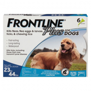 Frontline Plus Dog 23-44 lbs 6 Month