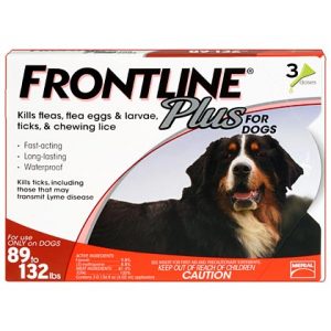Frontline Plus Dog 89-132 lbs 3 Month