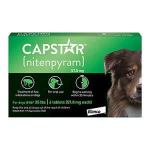 Capstar Green for Dogs 25+ lbs 6 Tablets
