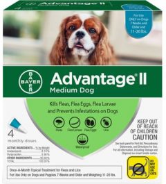 Advantage II Dog 21-54 lbs 4 Month