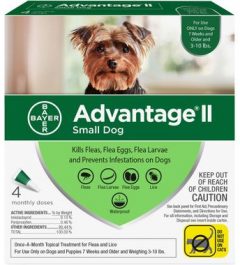 Advantage II Dog 3-10 lbs 4 Month
