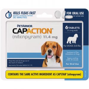 CapAction Blue for Dogs 2-25lbs 6 Tablets