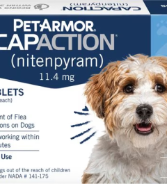 CapAction Blue for Dogs 2-25lbs 6 Tablets, buy CapStar blue online, buy capstar green online