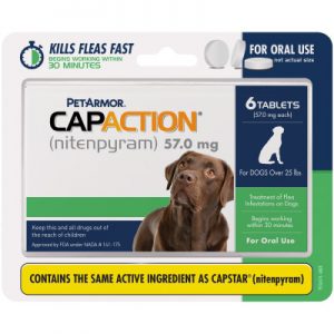 CapAction Green for Dogs 25+lbs 6 Tablets
