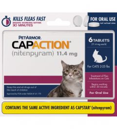 CapAction Red for Cats 2-25lbs 6 Tablets