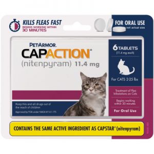 CapAction Red for Cats 2-25lbs 6 Tablets