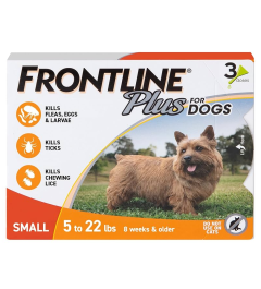 Frontline Plus Dog 5-22 lbs (3 Months)