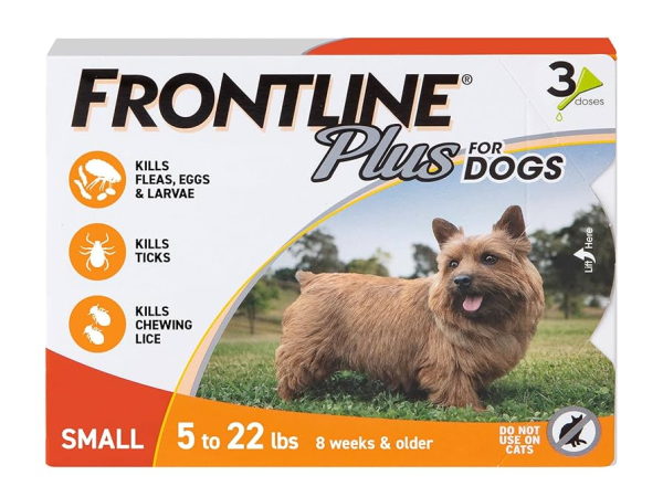 Frontline Plus Dog 5-22 lbs (3 Months)
