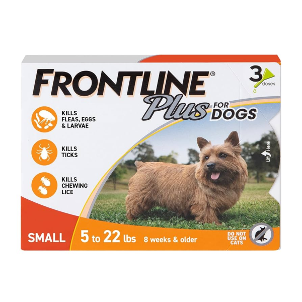 Frontline Plus Dog 5-22 lbs (3 Months)